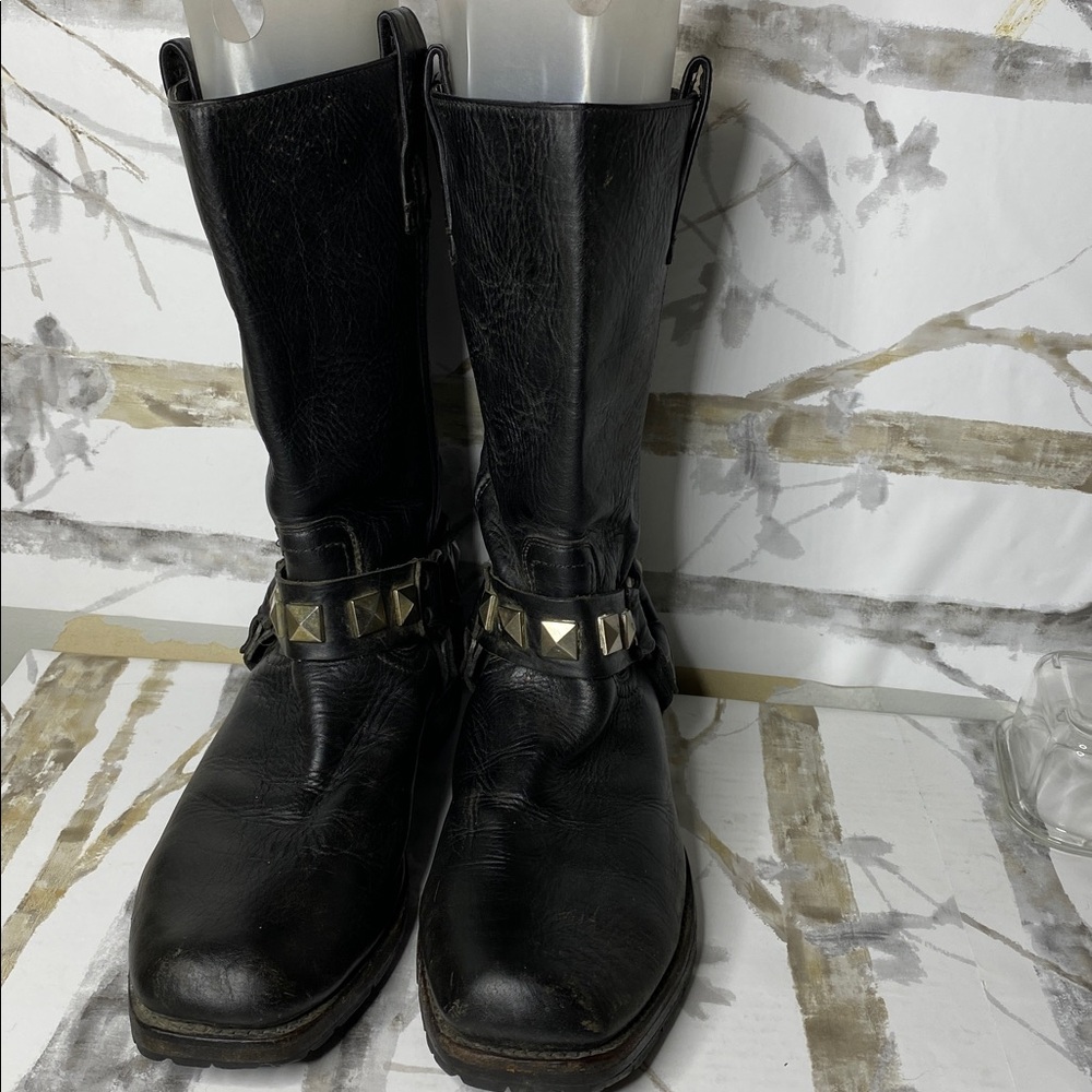 Frye Heath Studded Men’s Harness Boots - Picture 3 of 7